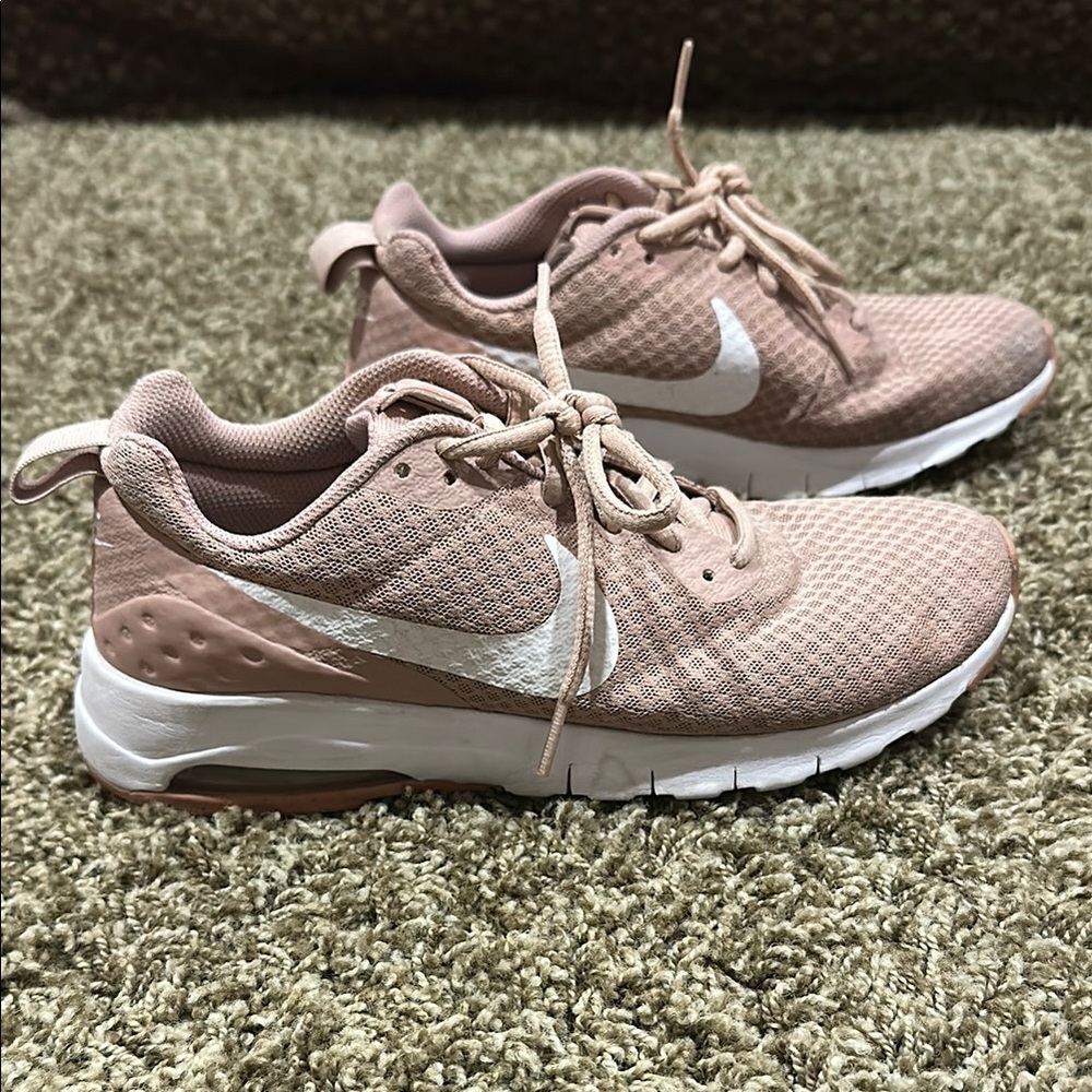 Nike Air Dusty Rose and White Sneakers